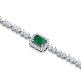 Shining Prism 925 Sterling Silver Bracelet for women