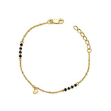 Golden Heart 925 Sterling Silver Mangalsutra Bracelet