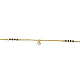 Golden Heart 925 Sterling Silver Mangalsutra Bracelet