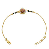 Aura 925 Sterling Silver Gold Plated Mangalsutra Bracelet