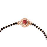 Bloom 925 Sterling Silver Rose Gold Mangalsutra Bracelet