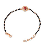 Bloom 925 Sterling Silver Rose Gold Mangalsutra Bracelet