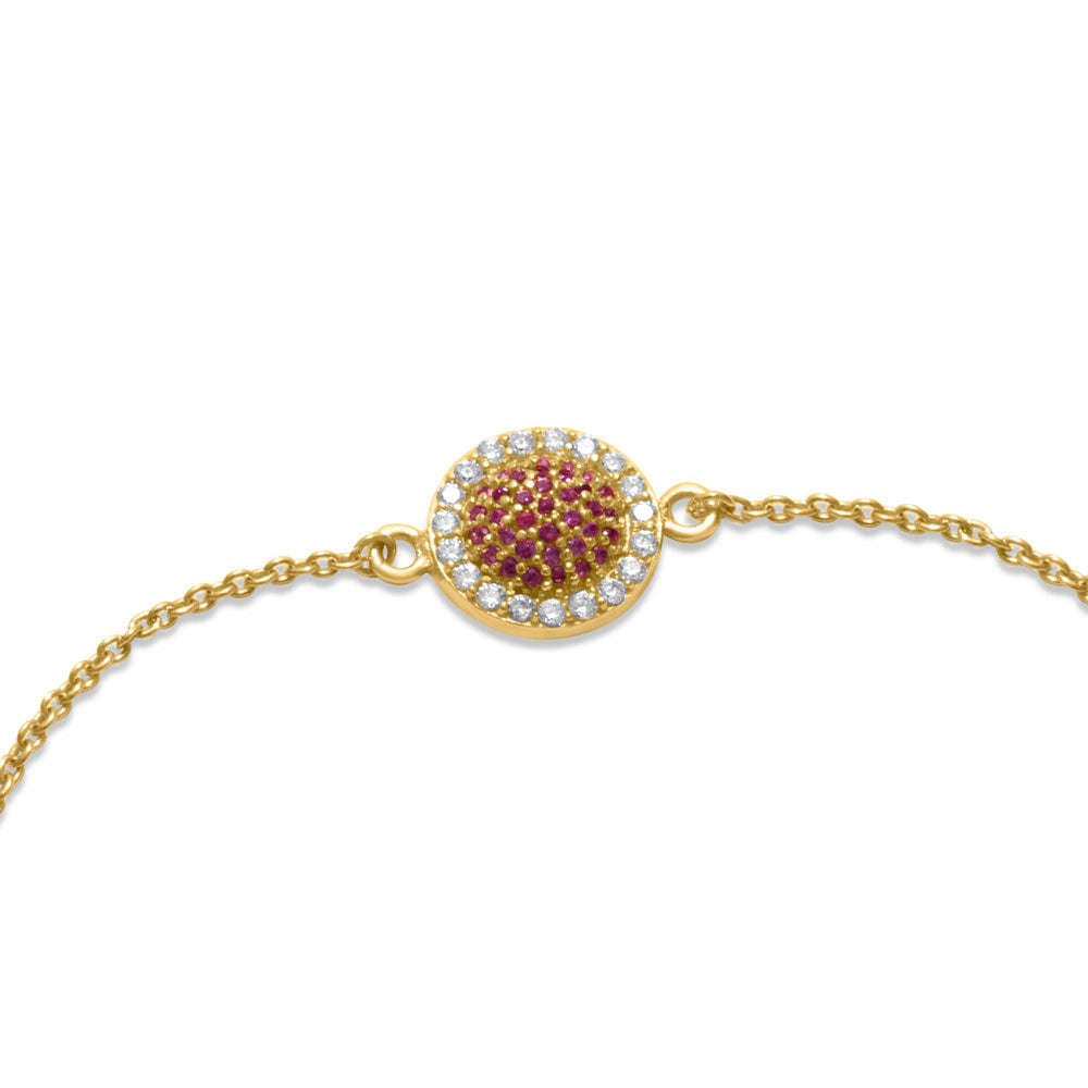 Golden Charm 925 Sterling Silver Bracelet for women