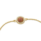 Golden Charm 925 Sterling Silver Bracelet for women