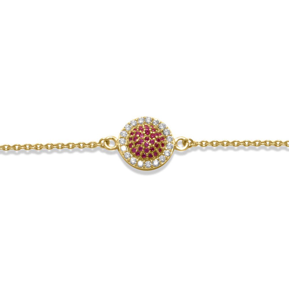 Golden Charm 925 Sterling Silver Bracelet for women