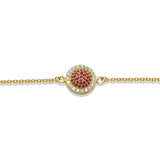 Golden Charm 925 Sterling Silver Bracelet for women