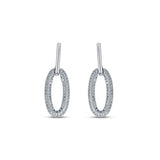 Dazzle Glam 925 Sterling Silver Zirconia Dangler for Women