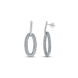 Dazzle Glam 925 Sterling Silver Zirconia Dangler for Women