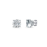 Silmplicity Round Sterling Silver Studs for Girls - Small