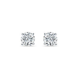Simplicity Round Sterling Silver Studs for Women - Small