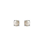 Bindu 925 Sterling Silver Pearl Studs for women - Big