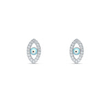 Pink Mystic – Evil Eye Sterling Studs for Women