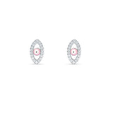 Pink Mystic – Evil Eye Sterling Studs for Women