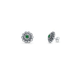 Mystic Dahlia Sterling silver Studs earrings for Women