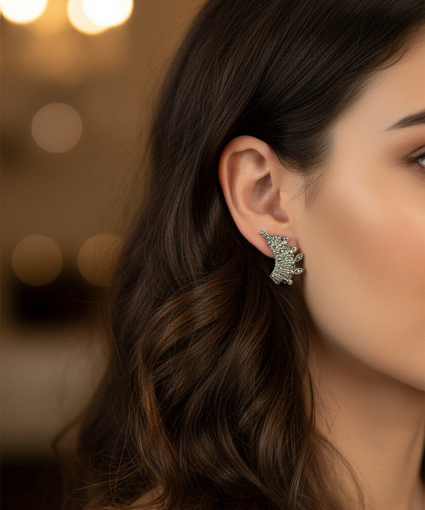 Midnight Raga Sterling silver Studs earrings for Women