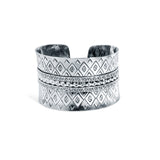 Aadhya 925 Sterling Silver Cuff Kada for Women