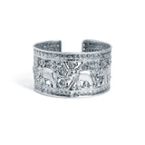 Gajrani 925 Sterling Silver Cuff Kada for Women