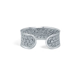 Floral Bliss 925 Sterling Silver Cuff Kada for Women