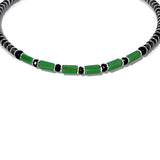 Green Charm Silver Nazariya Anklets for Women