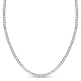 Adora 925 Sterling Silver Tennis Necklace