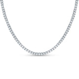 Adora 925 Sterling Silver Tennis Necklace