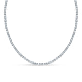 Glamour 925 Sterling Silver Tennis Necklace - 2.8mm round Cz