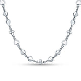 Lucky Deal 925 Sterling Silver Oxidised Necklace