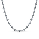 Lucky Bloom 925 Sterling Silver Oxidised Necklace