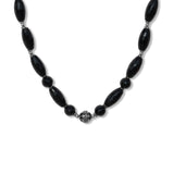 Noir Strength – Black Garnet Necklace for women