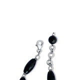 Noir Strength – Black Garnet Necklace for women