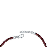 Crimson Majesty – Dark Garnet stone Necklace for women