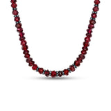 Crimson Majesty – Dark Garnet stone Necklace for women