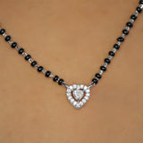 Twin Heart 925 Sterling Silver Mangalsutra for Women