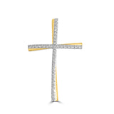 Luxe Gold Cross 925 Sterling Silver Pendant for Men