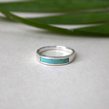 Aqualine 925 Sterling Silver Band Ring for Women