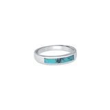 Turquoiseline 925 Sterling Silver Band Ring for Women