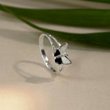 Eclipse Butterfly 925 Sterling Silver Ring for Women