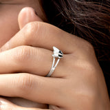 Eclipse Butterfly 925 Sterling Silver Ring for Women