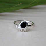 Midnight Jumbo 925 Sterling Silver Ring for Women