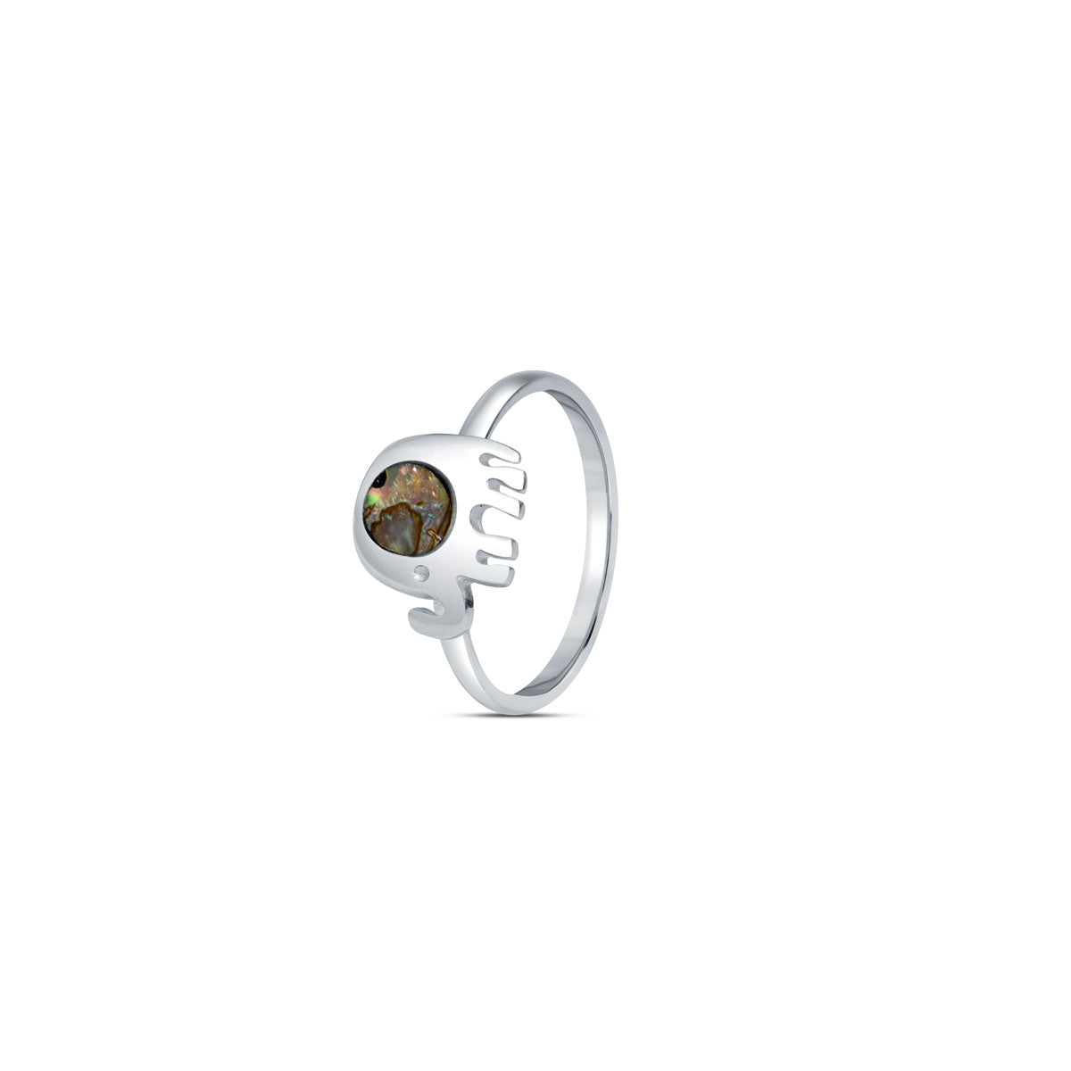 Natural Jumbo 925 Sterling Silver Ring for Women
