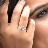 Natural Jumbo 925 Sterling Silver Ring for Women
