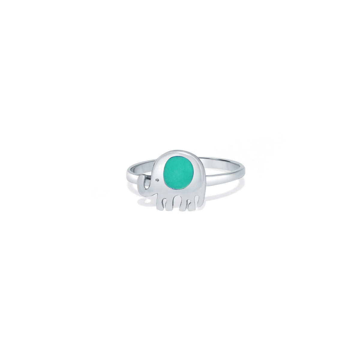 Sea Green Jumbo 925 Sterling Silver Ring for Women