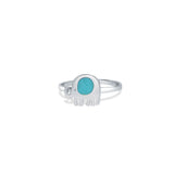 Turquoise Jumbo 925 Sterling Silver Ring for Women