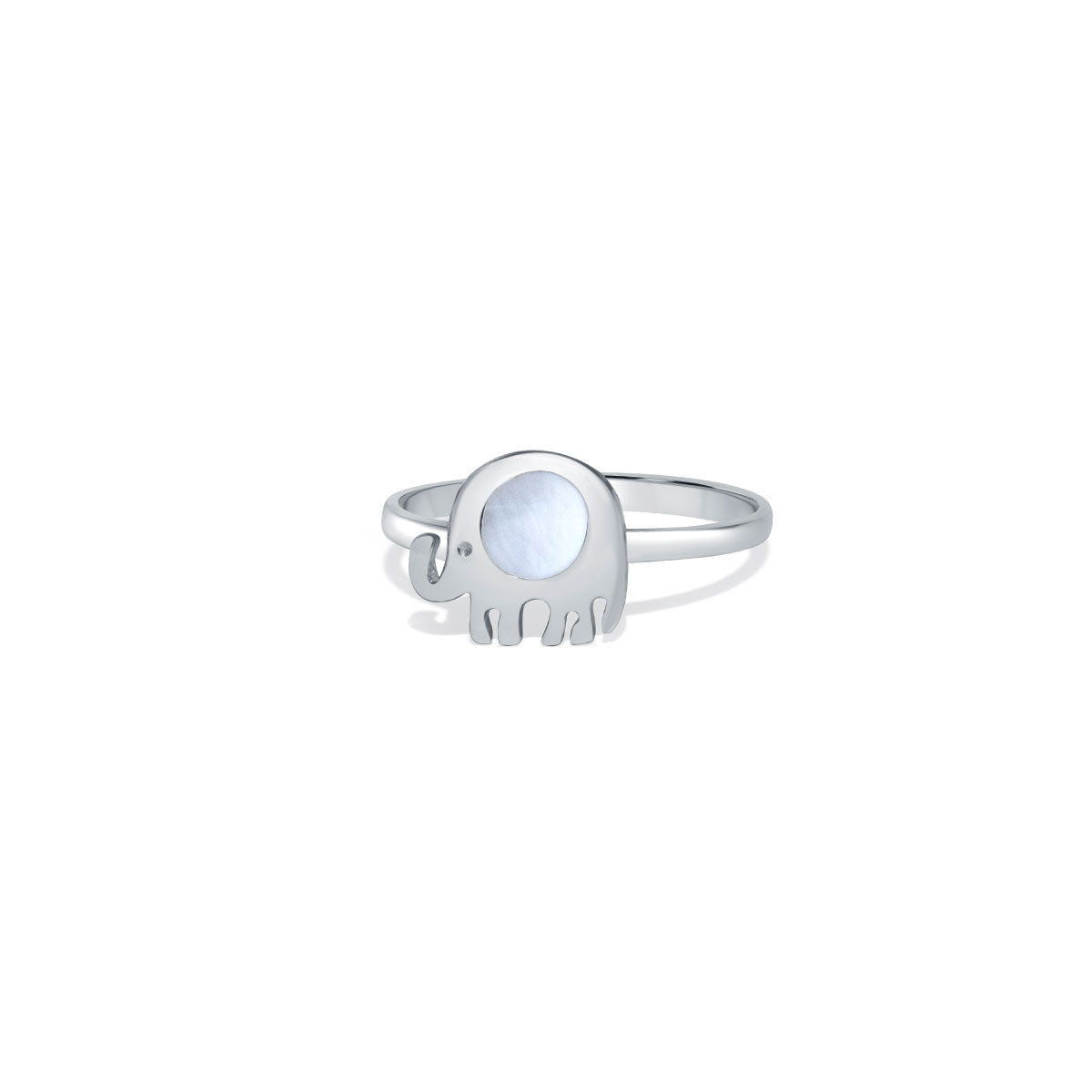 White Jumbo 925 Sterling Silver Ring for Women
