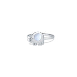 White Jumbo 925 Sterling Silver Ring for Women