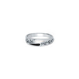 Black & White Jharokha 925 Sterling Silver Ring for Women
