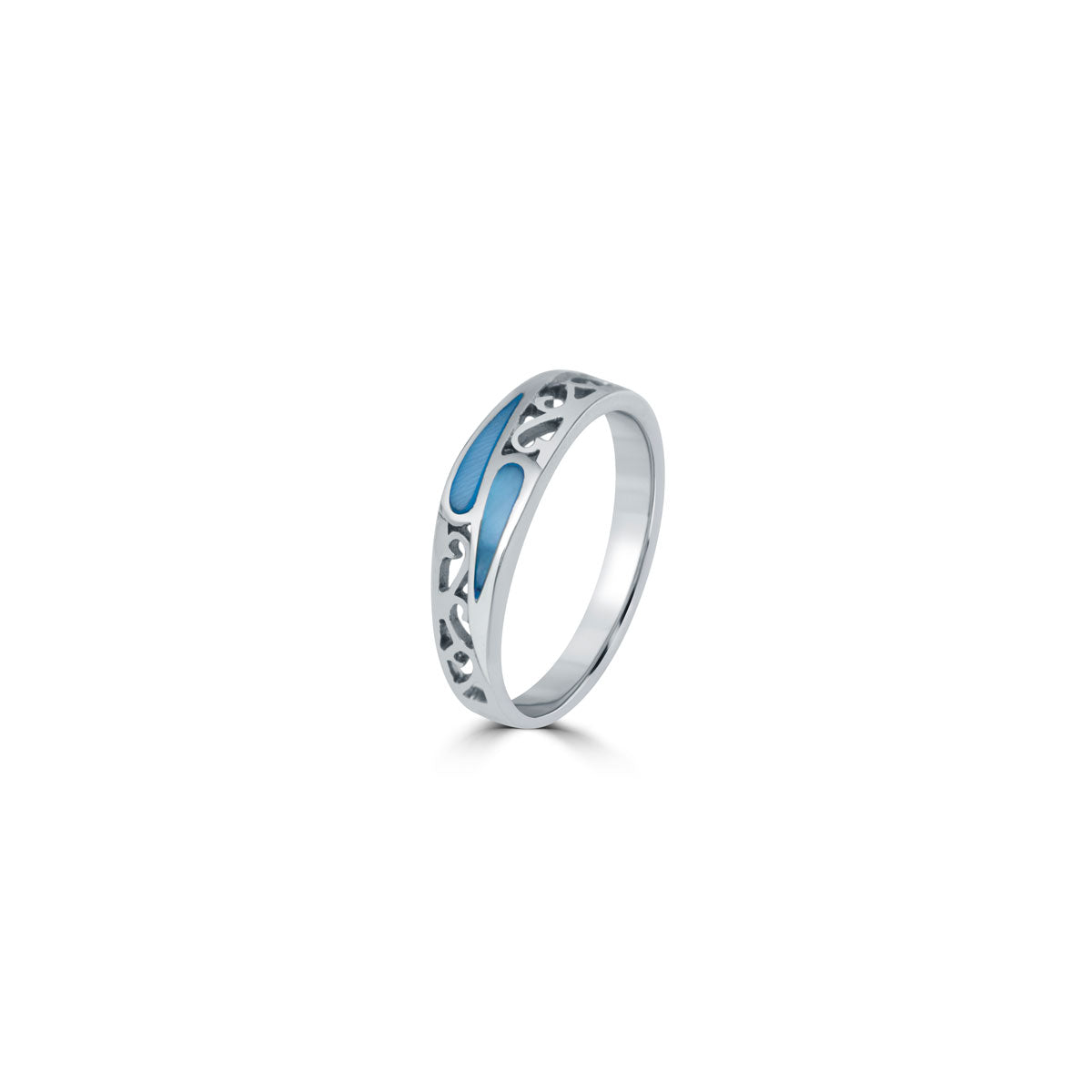 Sky Blue Jharokha 925 Sterling Silver Ring for Women
