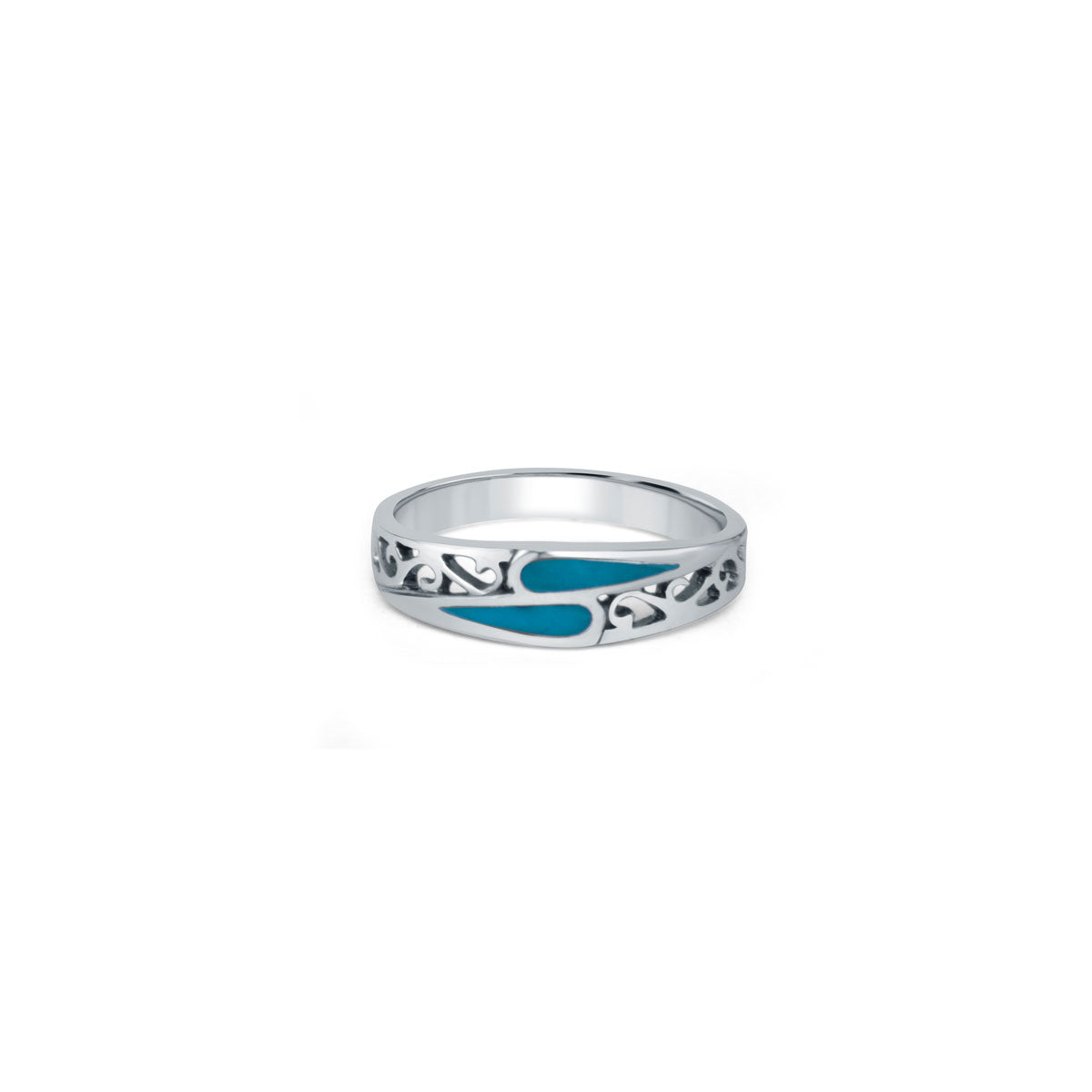 Turquoise Jharokha 925 Sterling Silver Ring for Women