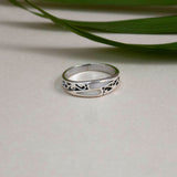 White Jharokha 925 Sterling Silver Ring for Women