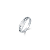 White Jharokha 925 Sterling Silver Ring for Women